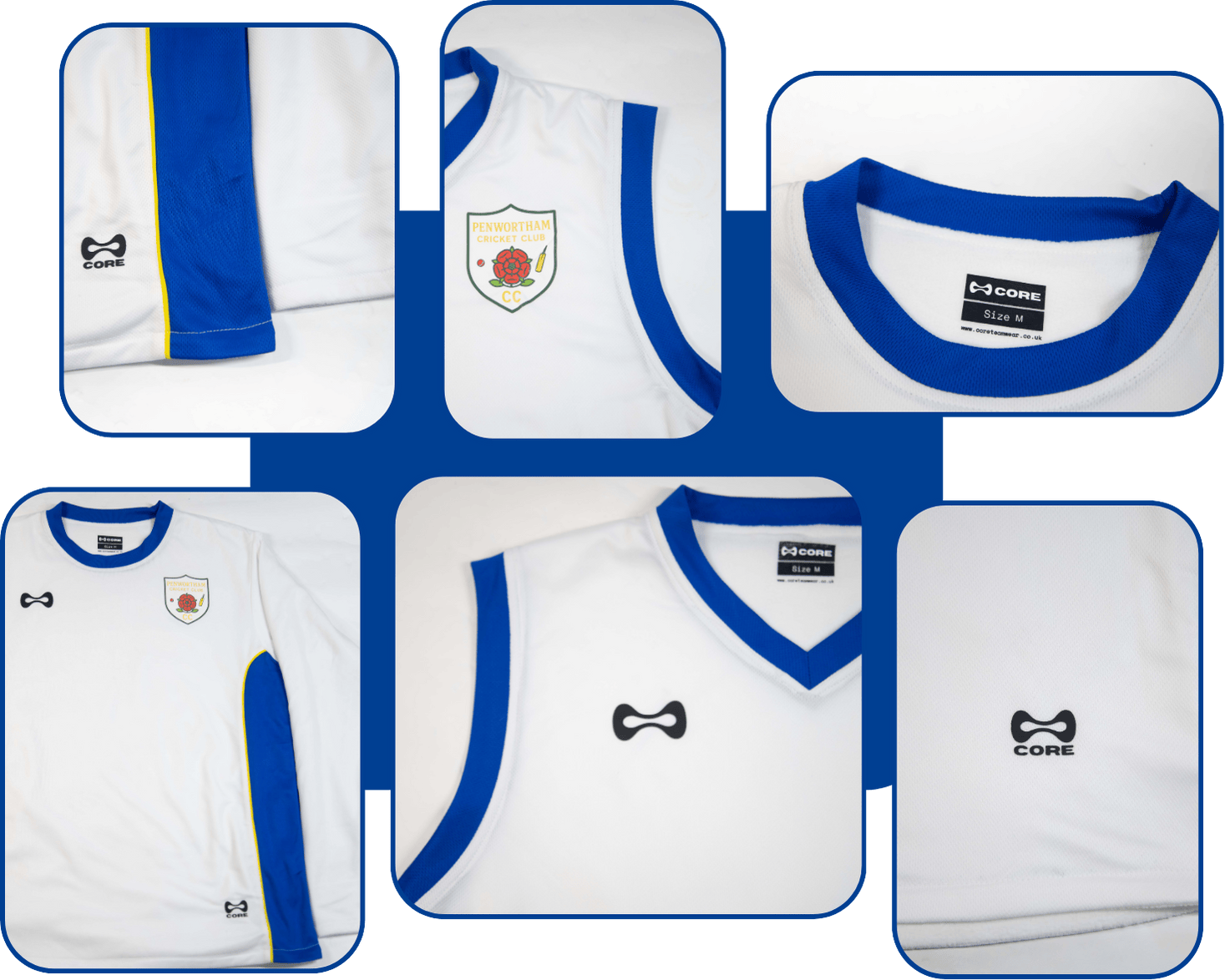 White Cricket Sweaters detail